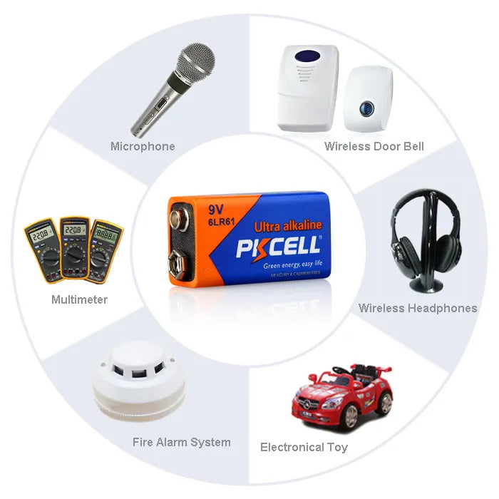 4PC Alkaline 9V Batteries