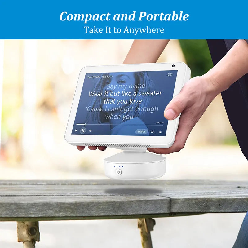 Portable Battery Base for Echo Show 5 8(1st 2nd Gen)