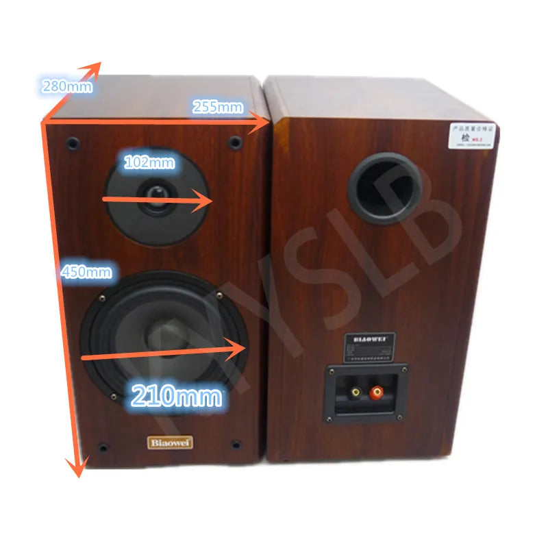 8.5 Inch Wooden Bookshelf Speaker