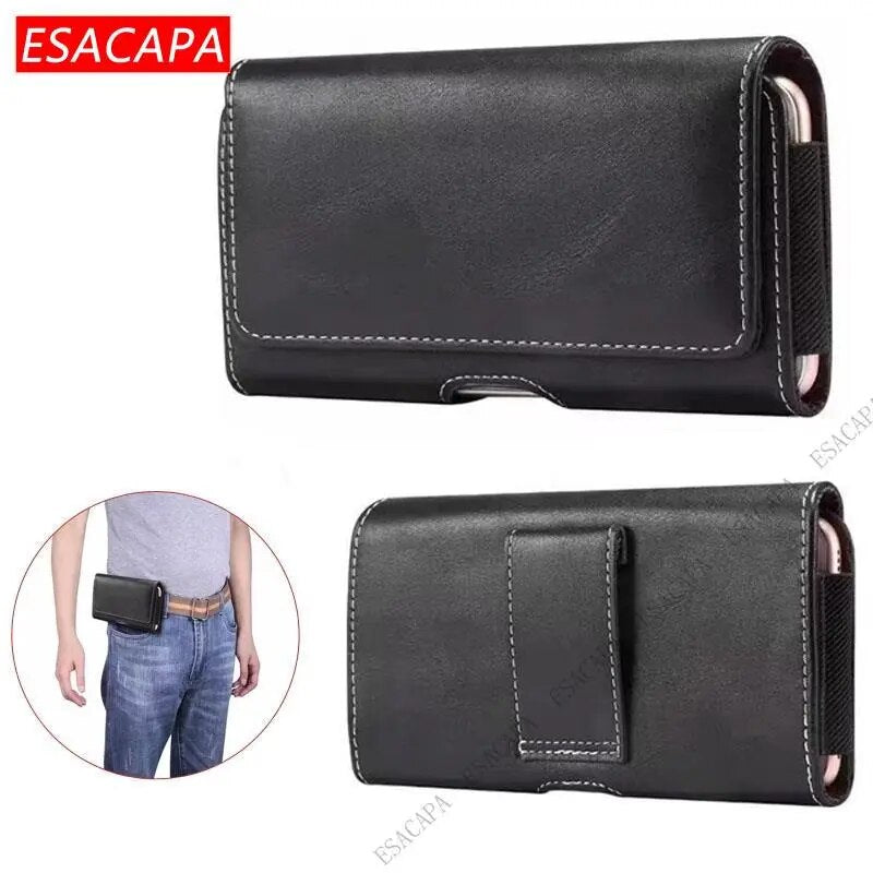 Flip Belt Clip Leather Cell Phone Bag