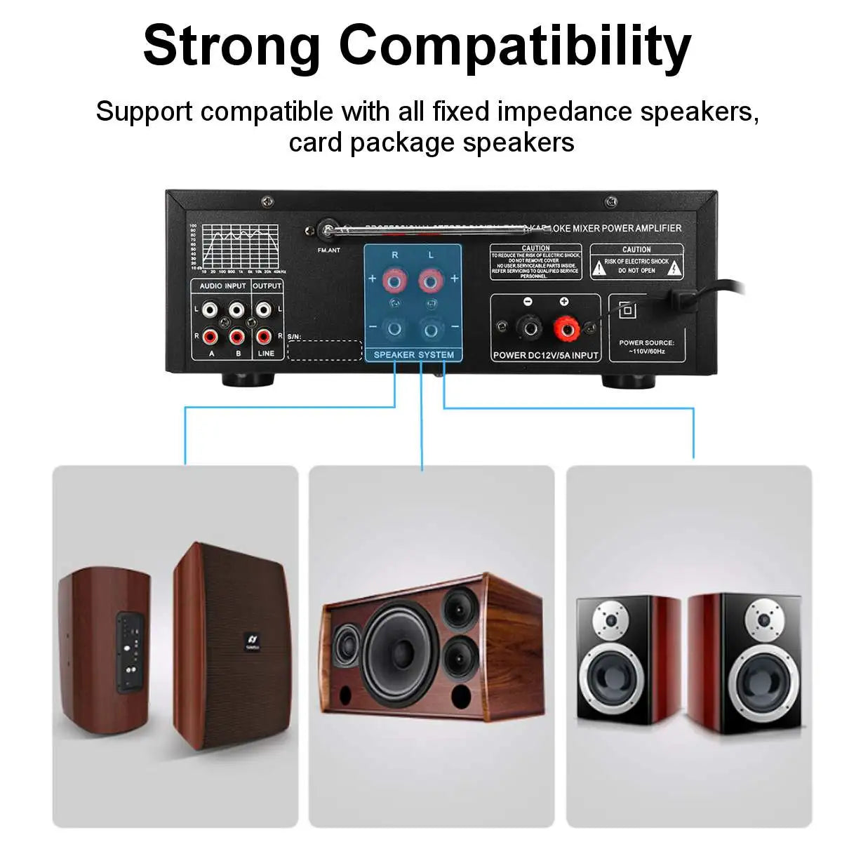 Bluetooth Stereo Surround Sound Amplifier