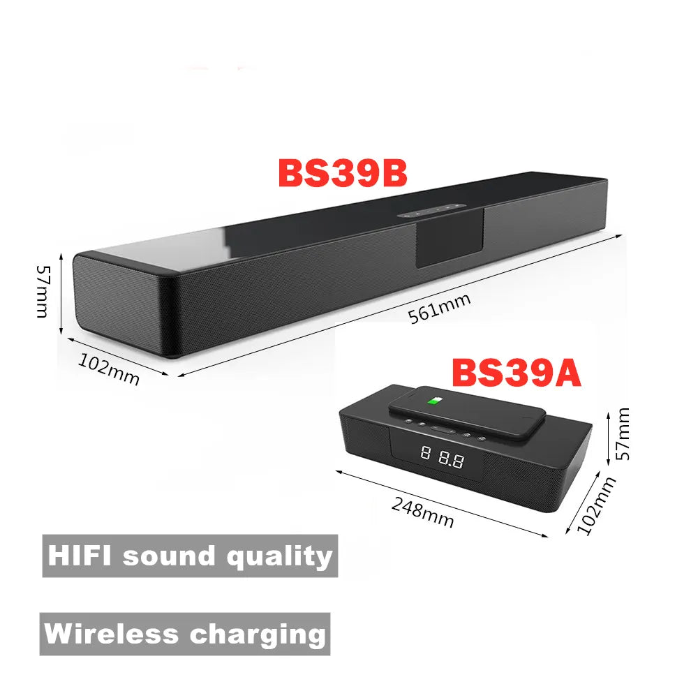 Home Theater Bluetooth Sound Bar W/ Subwoofer