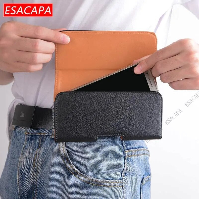 Flip Belt Clip Leather Cell Phone Bag