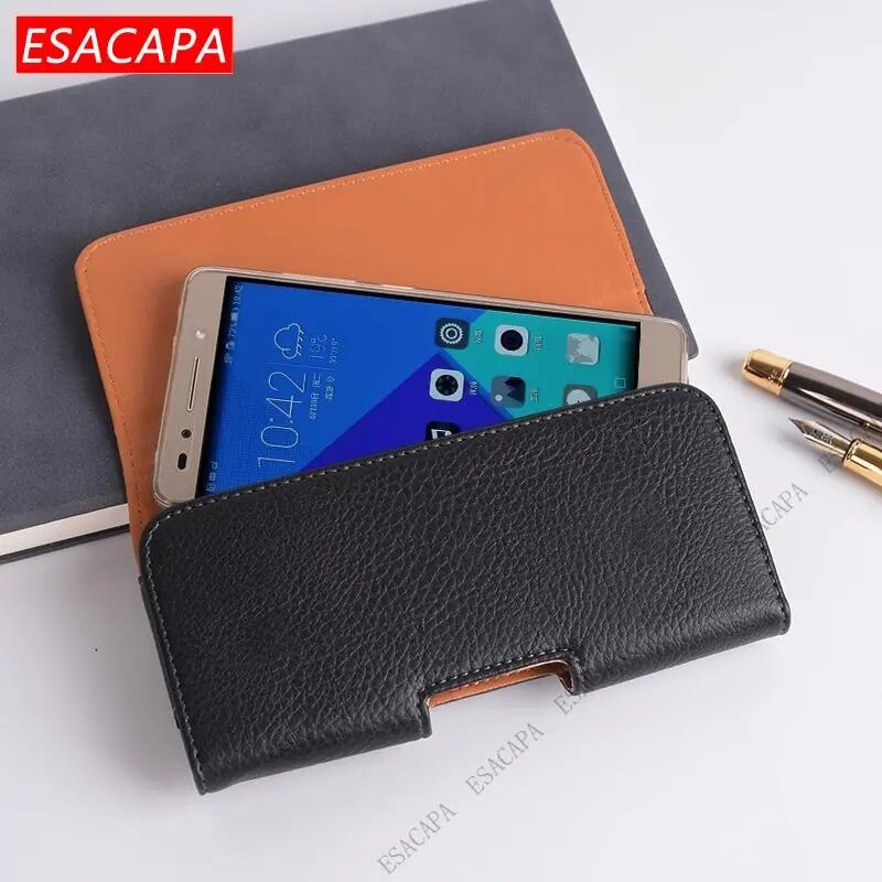 Flip Belt Clip Leather Cell Phone Bag