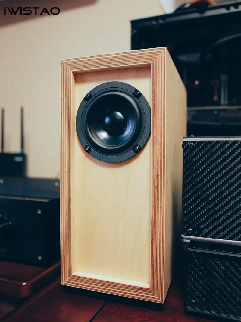 2 Way Speaker Empty Cabinet 1 Pair Finished  Solid Birch Wood