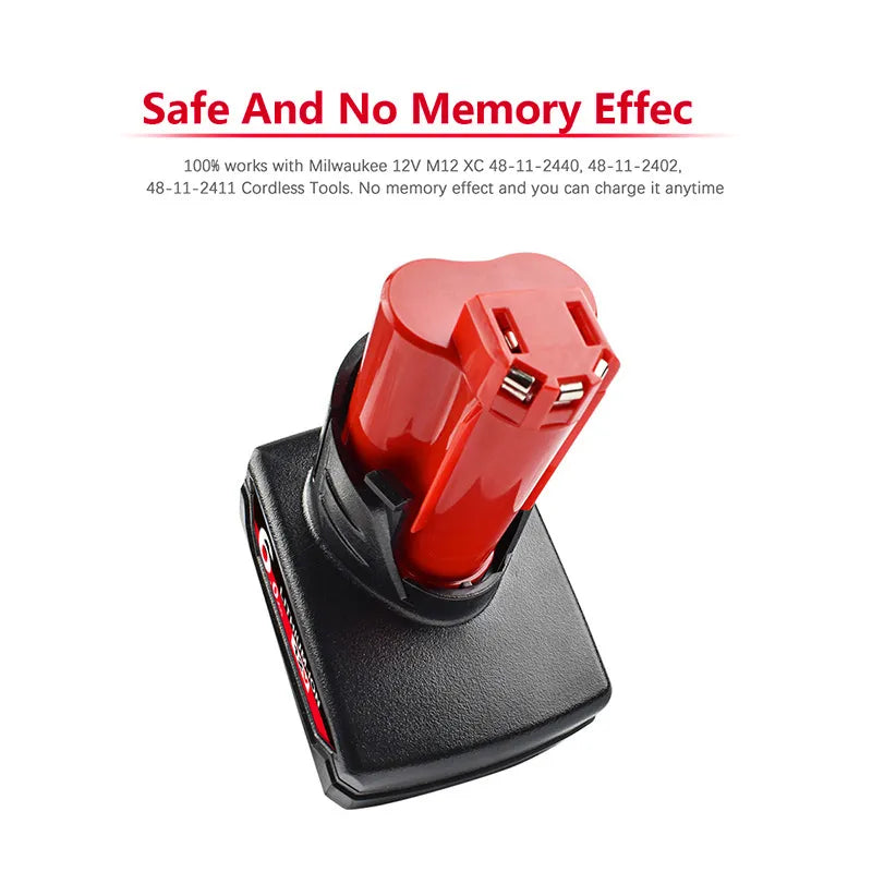 Battery / Charger For Milwaukee M18B5 M12 XC Lithium ION 9.0Ah/6.0Ah/3.0Ah Batteries