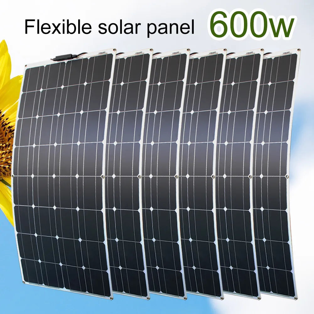 12V Flexible Solar Panel Bendable Waterproof