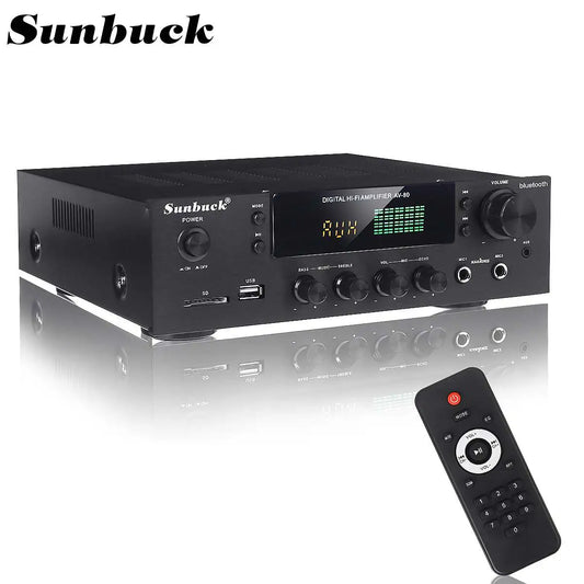 Home Theater HiFi Bluetooth Amplifiers W/ Karaoke, FM Receiver