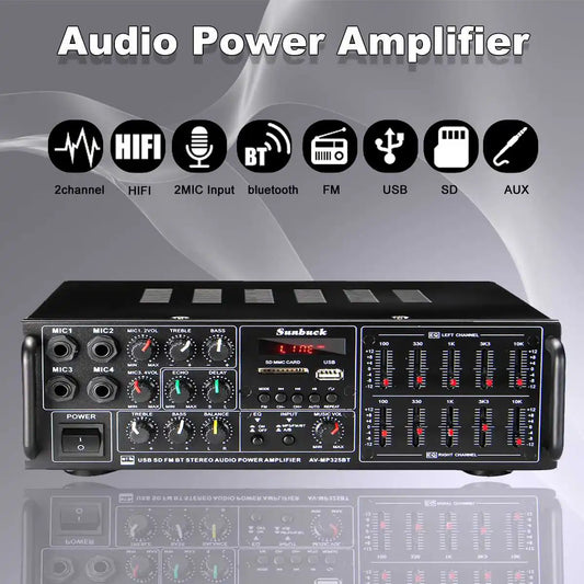 8000W Bluetooth Amplifiers