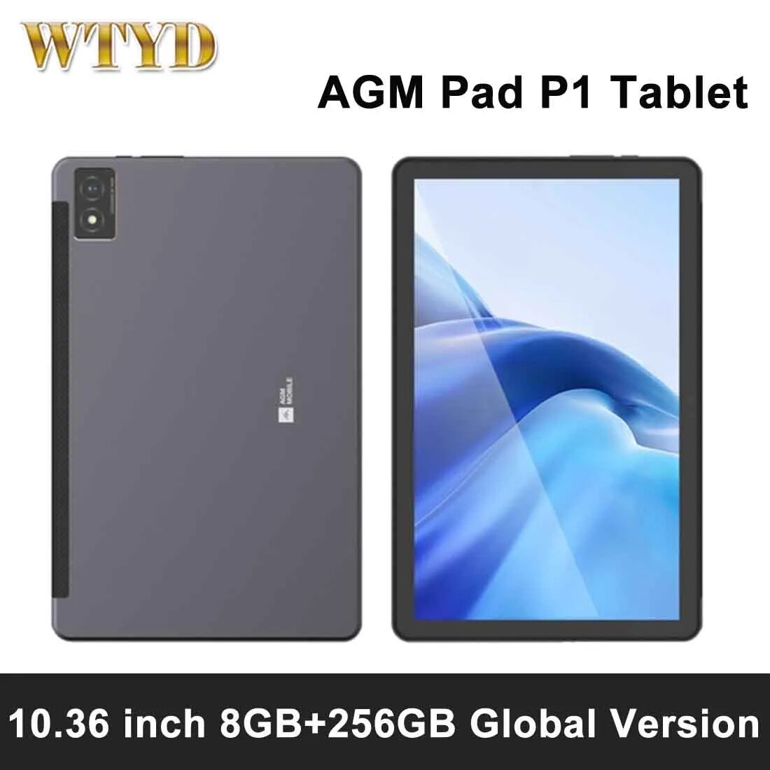 AGM Pad P1 Rugged Tablet 10.36 inch 8GB+256GB Android 13