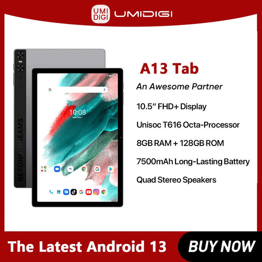 UMIDIGI A13 Tab Smart Tablet Android 13 8GB+128GB