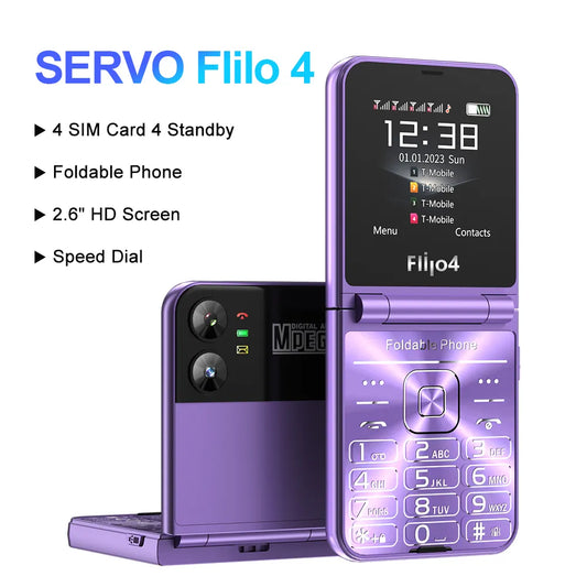 SERVO Flilo4 Flip Cellphone