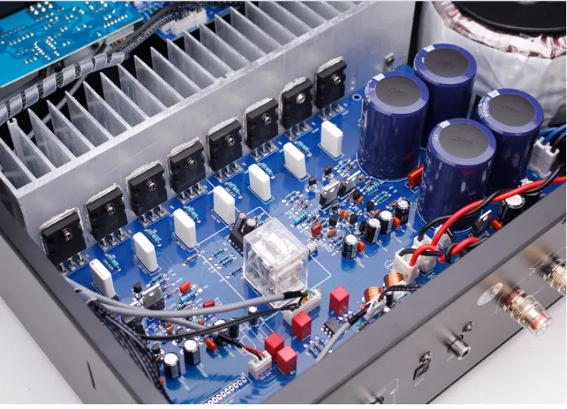 2-channel Stereo Amplifier, Fiber, Coaxial Input