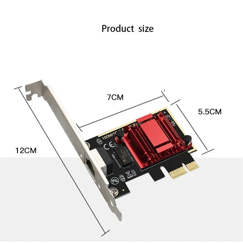 2.5G PCI-E To RJ45 Network Card