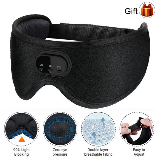 Bluetooth eye mask 3D wireless music, White noise version