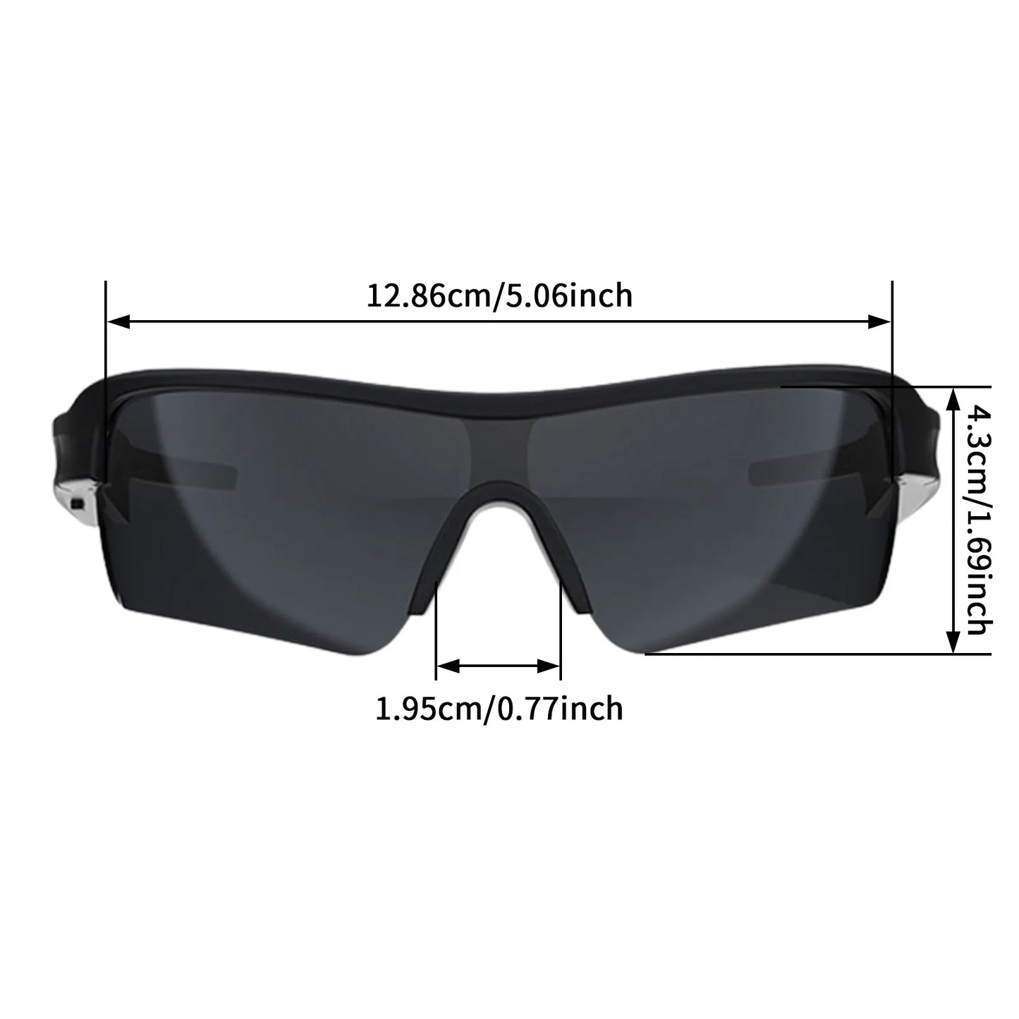 Audio Smart Wireless Bluetooth 5.0 Polarized Glasses, Headset Music