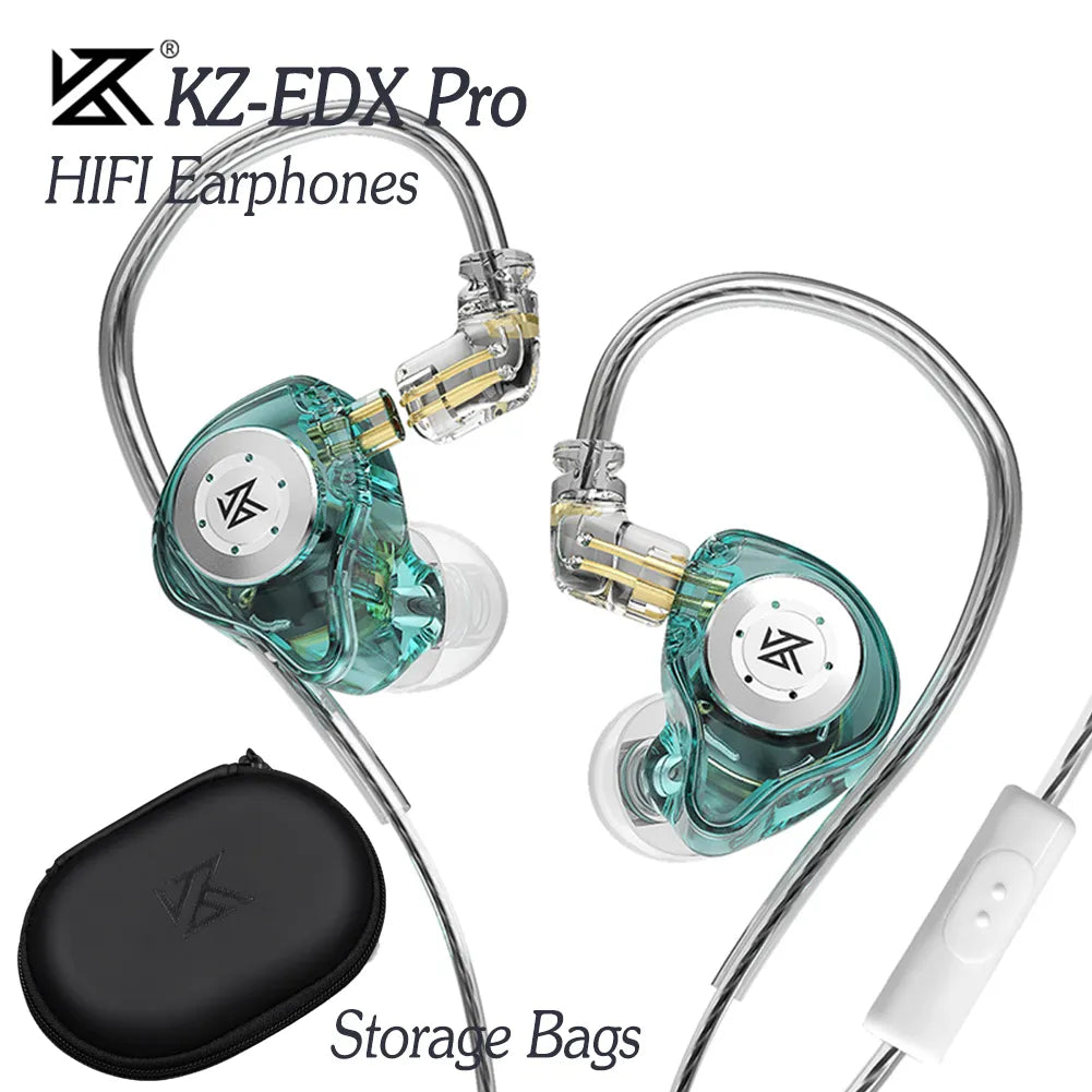 HIFI Bass Earphones 3.5 mm In Ear Monitor Stereo Noise Cancelling with Storage Bag