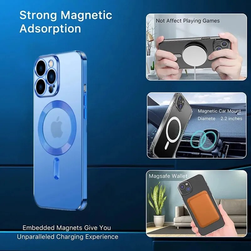 Luxury Magnetic Wireless Charging Case