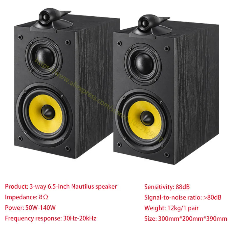 Three-way 6.5 inch bookshelf Speaker