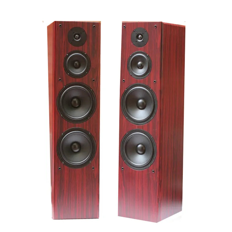 Dual 8.5-inch High-power Three-way Bookshelf Home Speaker