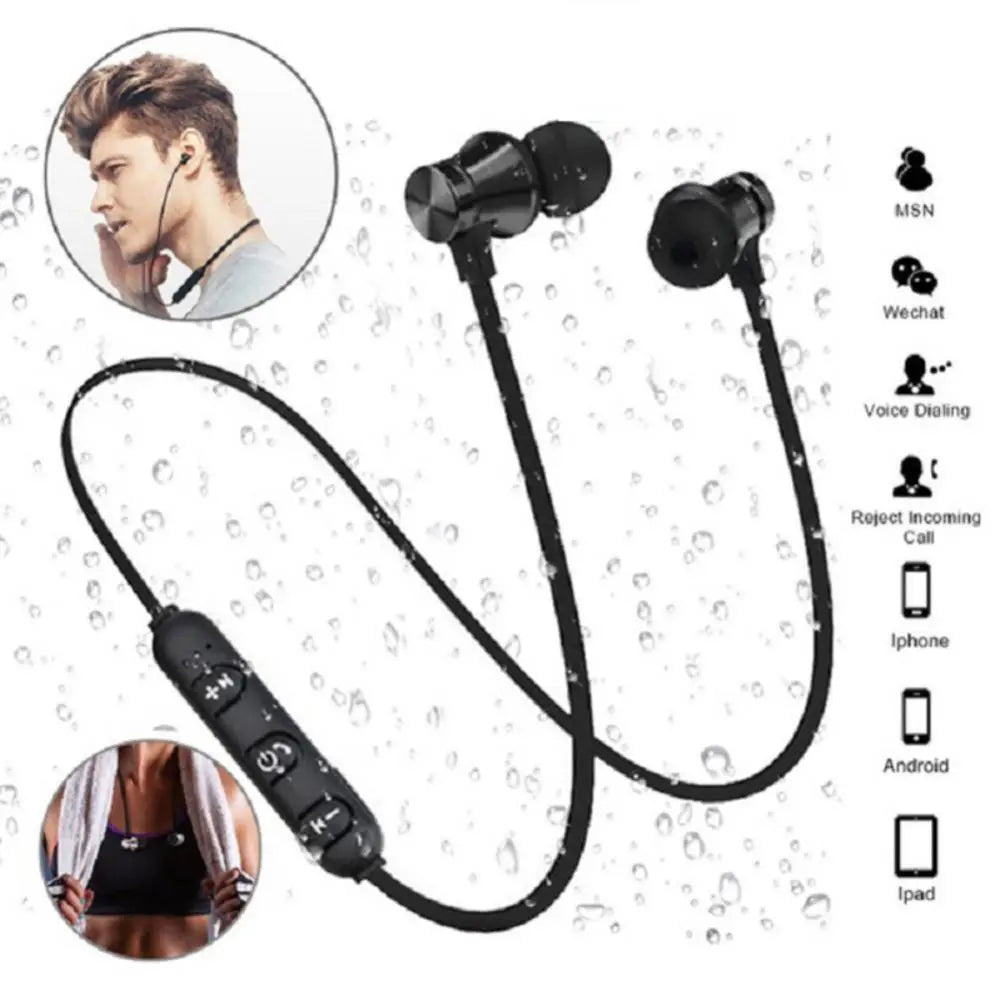 Super Long Standby  Wireless Binaural Stereo Handsfree Headset With Mic