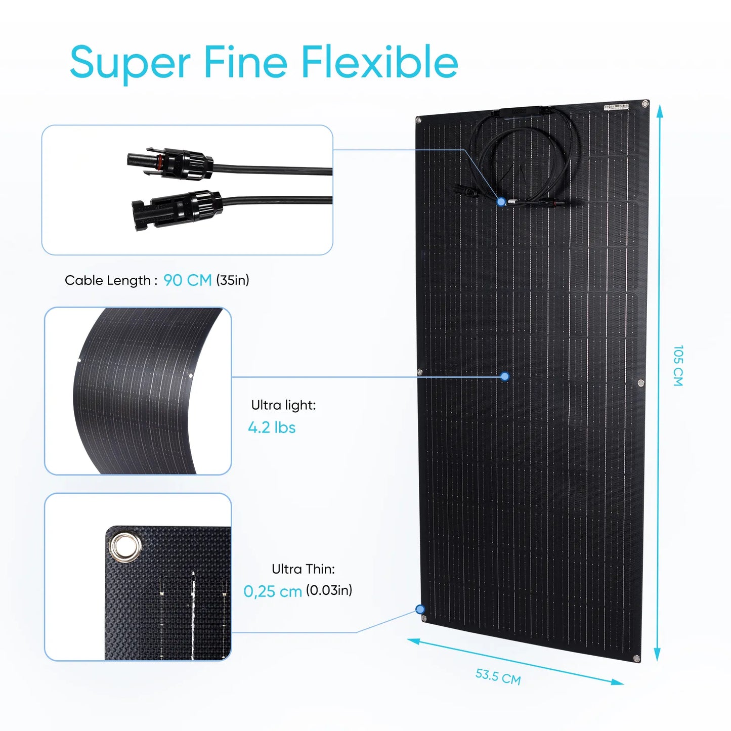 Flexible Mono-crystalline Solar Cell Panel 300w 330W 400w 440W 200w 100w 110W  1000w