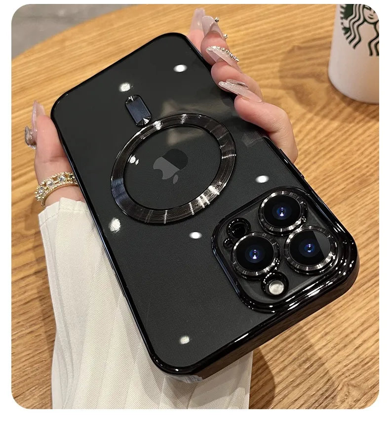 Luxury Magnetic Wireless Charging Case