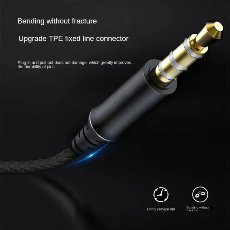 Quad Core Dual Wired In-Ear Headset w/ Microphone & Noise-cancelling