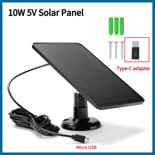 Solar Panels for Security Camera/Small Home Light System