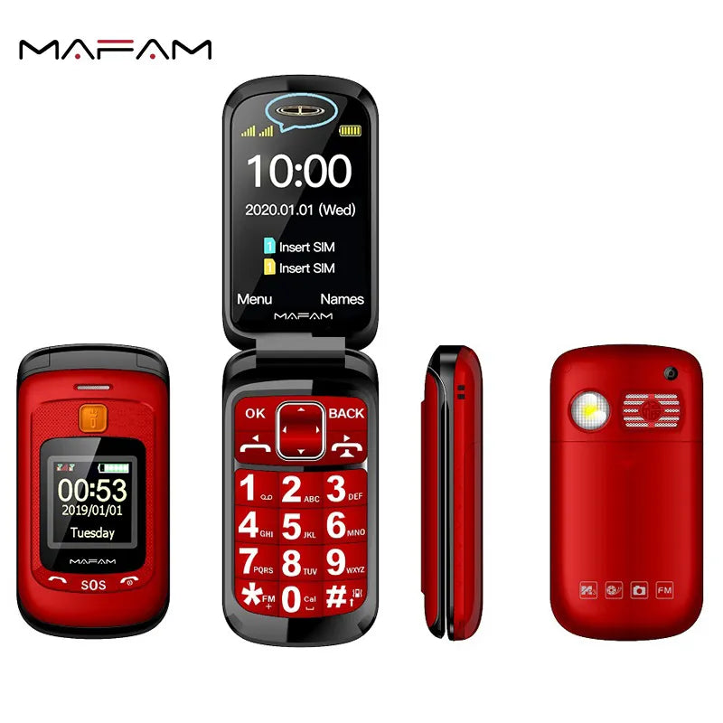 Mafam F899 Flip Cellphone Two Touch Handwriting Display