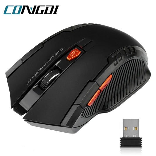 2.4G Wireless Mouse 1600DPI 6 Buttons Wireless Mice with USB Receiver for PC Laptop Accessories