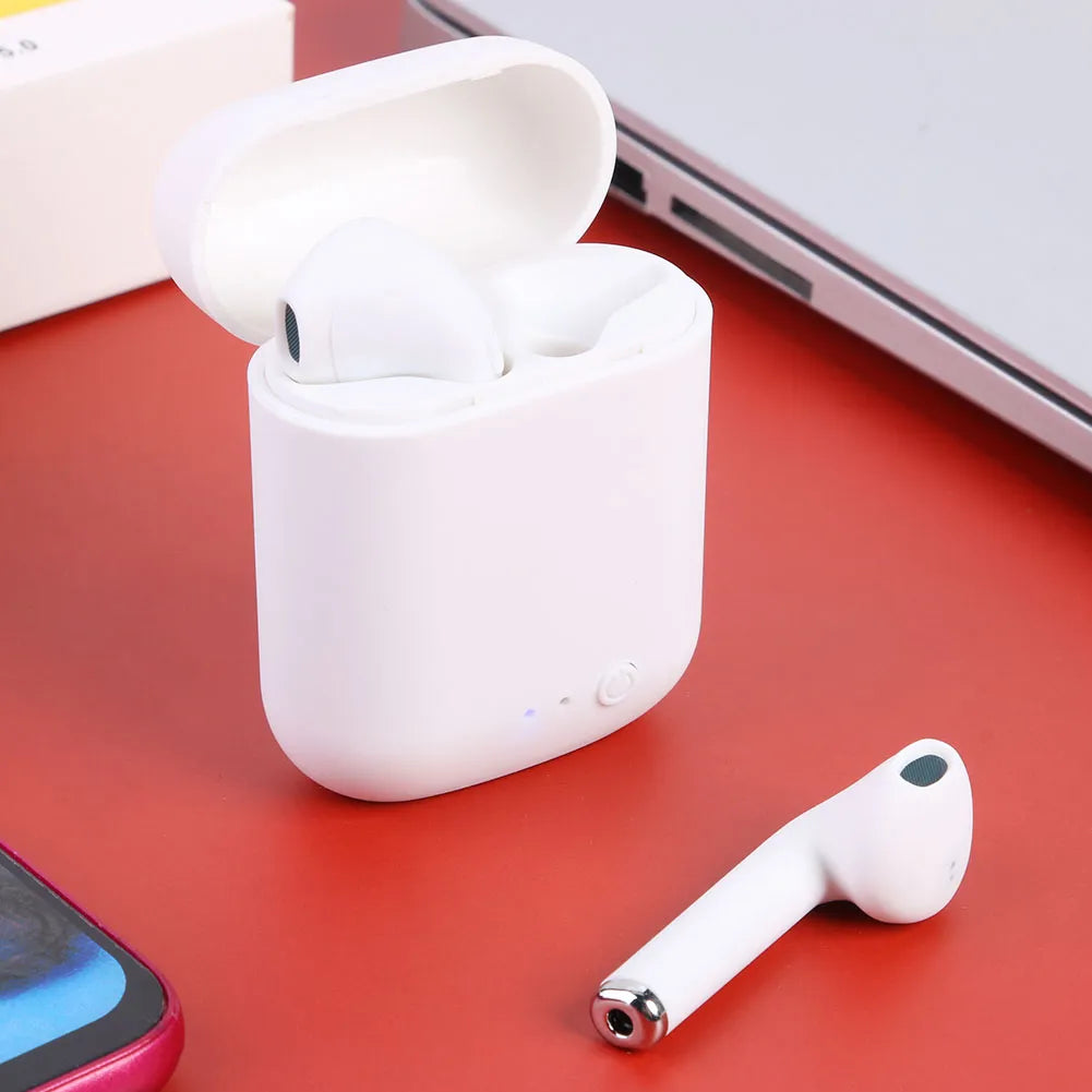 Wireless Earphones With Mic Bluetooth-compatible 5.0 w/ Charging Case