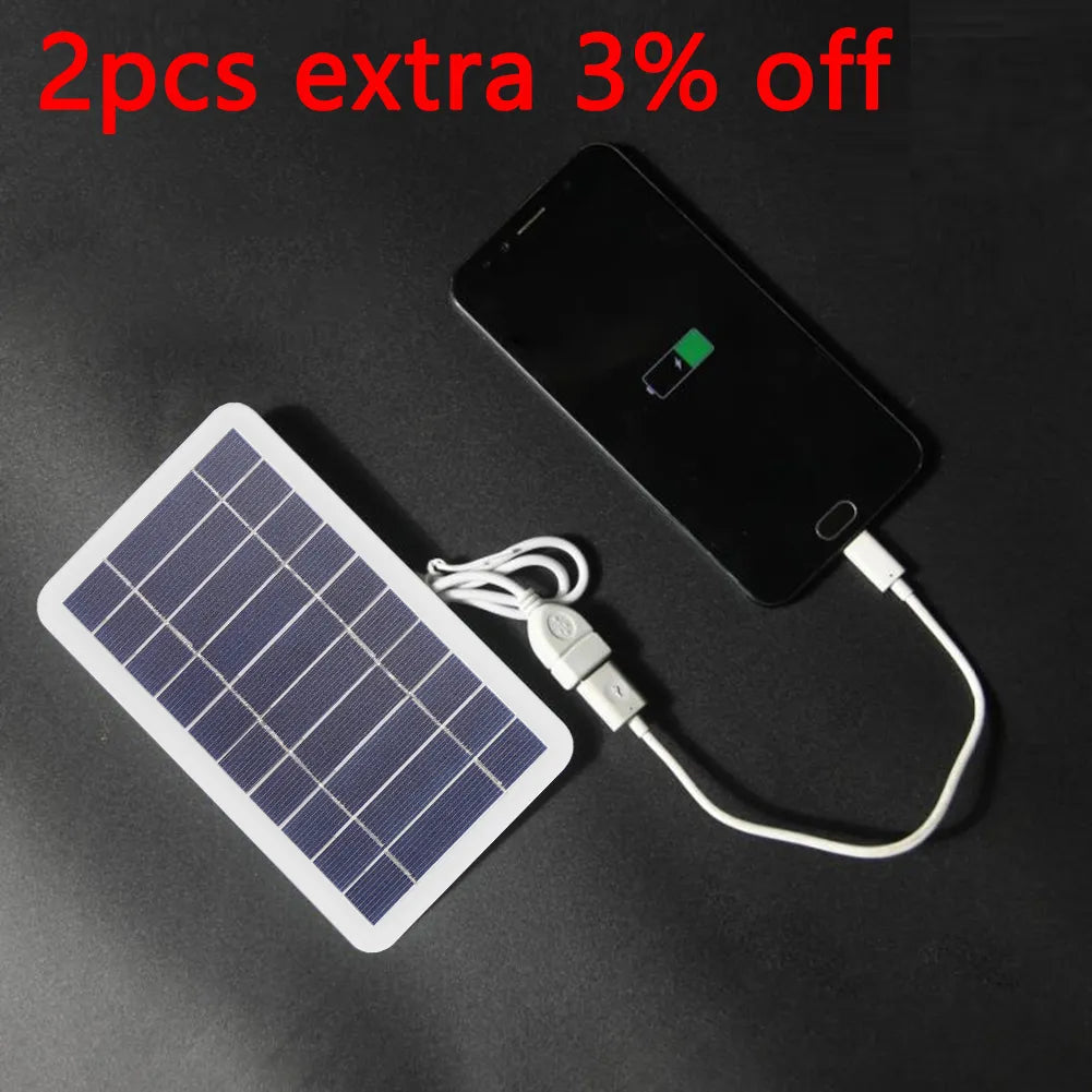 Solar Panel 2W Output USB Outdoor Portable