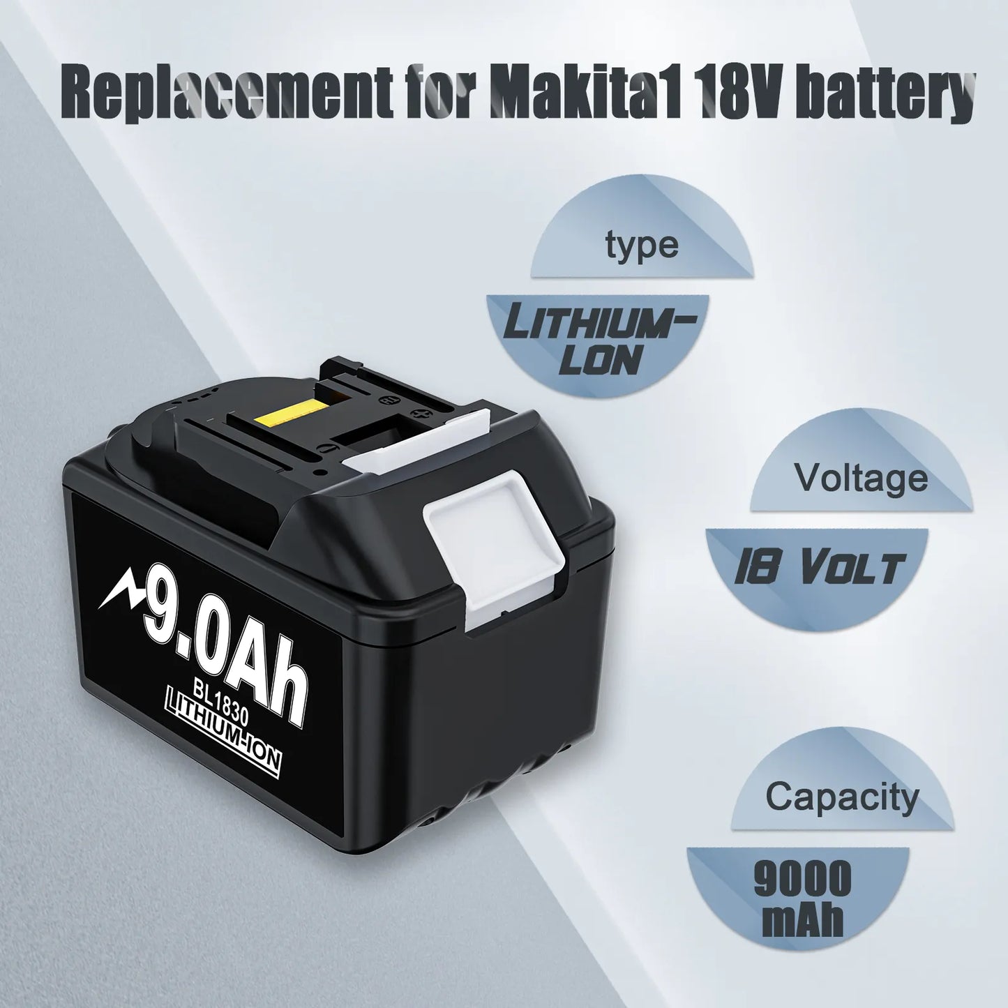 18V Rechargeable Li-ion Battery For Makita 18 Volt Power Tools,